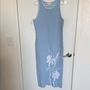 Cynthia Rowley Blue Floral Maxi Dress